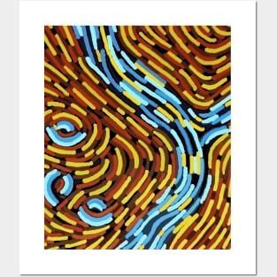 Aboriginal Art - The River Posters and Art